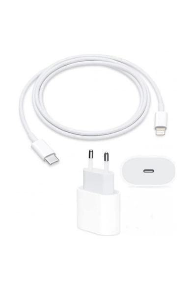 SHOPLİNE Apple Iphone 12 / 12 Pro / 12 Pro Max 20w Şarj Cihazı Başlık + Kablo - 2