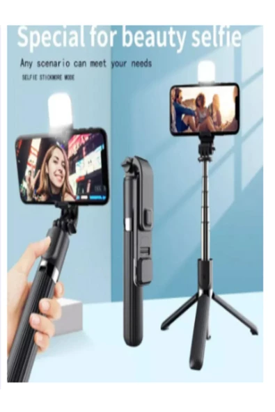 ONREZ Bluetooth Uzaktan Kumandalı Uzatılabilir Alüminyum Selfie Çubuğu (N09S) - 2