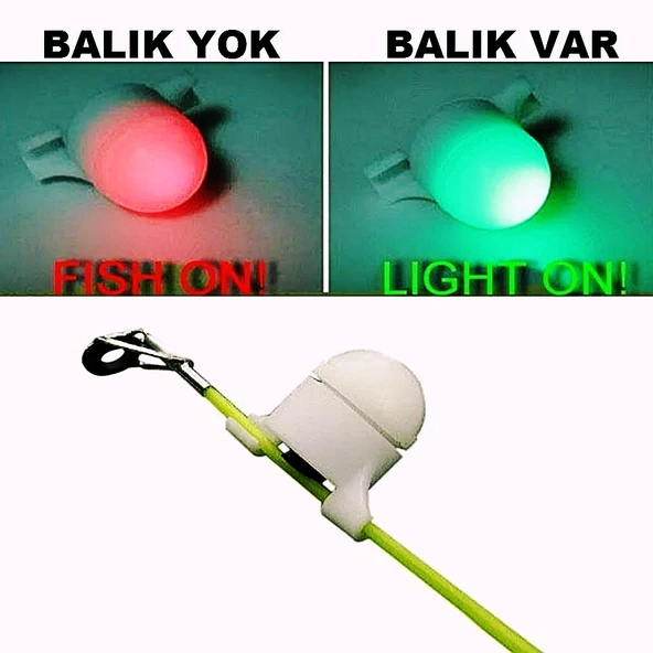 Fındık Kamış Alarmı Işık Sensörlü Sessiz - Kırmızı Yeşil ışık Uyarılı ikaz Alarmı