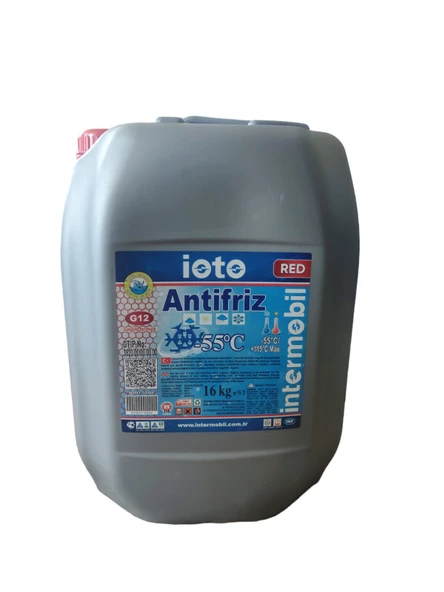 İOTO ORGANİK ANTİFİRİZ -55 C KIRMIZI 16 KG BİDON