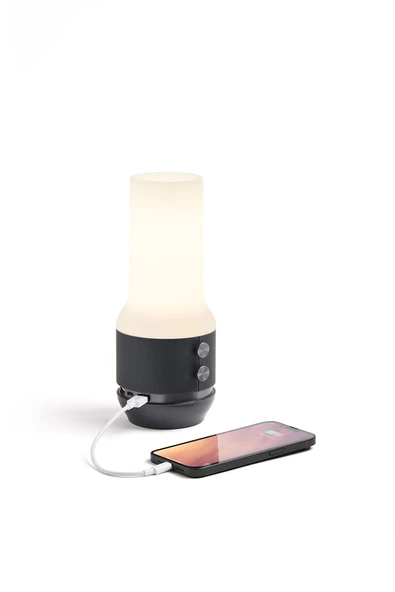 Lexon Terrace + Lamba-BT Hoparlör- Powerbank Metalik Gri - 3