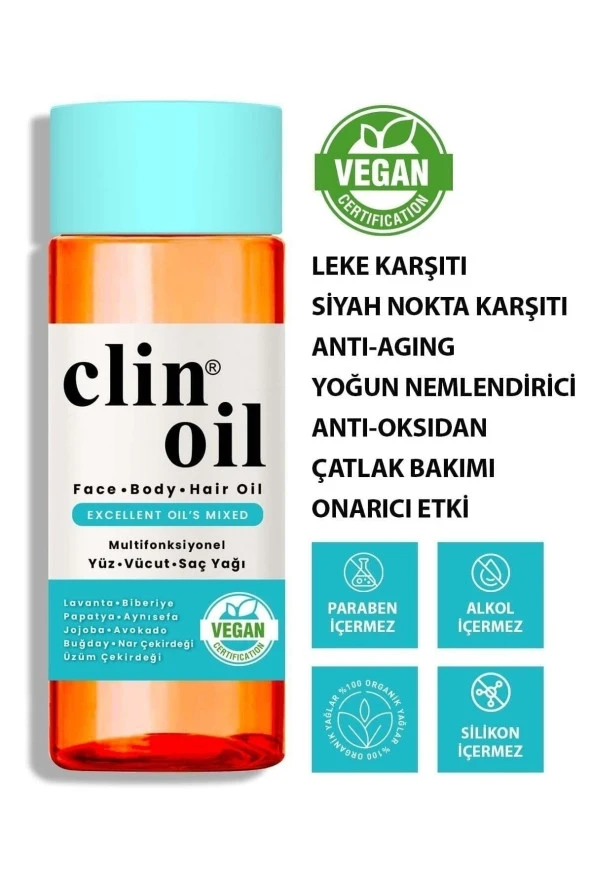 PROCSIN Clin Oil Multifonksiyonel Oil (YÜZ VUCÜT SAÇ) 100 ml - Resim 2