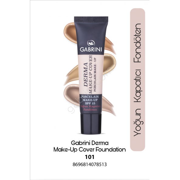 Gabrini Derma Make-up Cover Fondöten 101no.