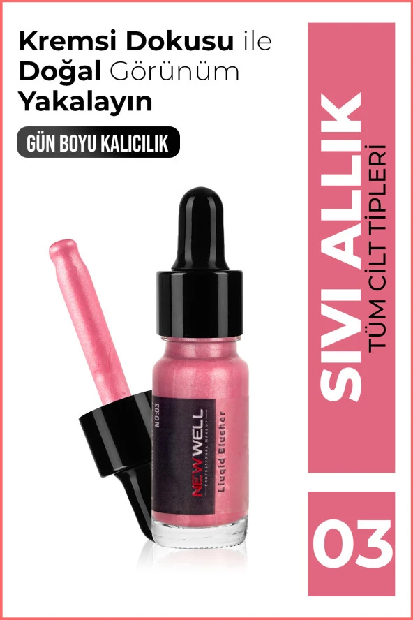New Well Sıvı Allık (sedefli) No03