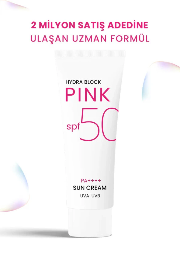 PROCSIN Hydra Block Pink (renkli) Spf50+ Aydınlatıcı + Alpha Arbutin Leke Karşıtı Güneş Kremi Pa++++ - 3