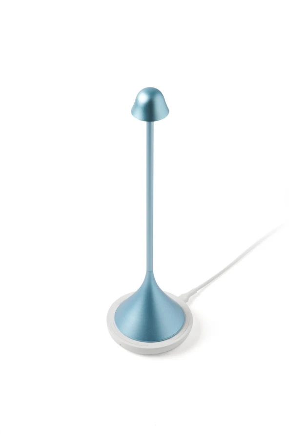 Lexon Steli Bell Led Masa Lambası Açık Mavi - 5
