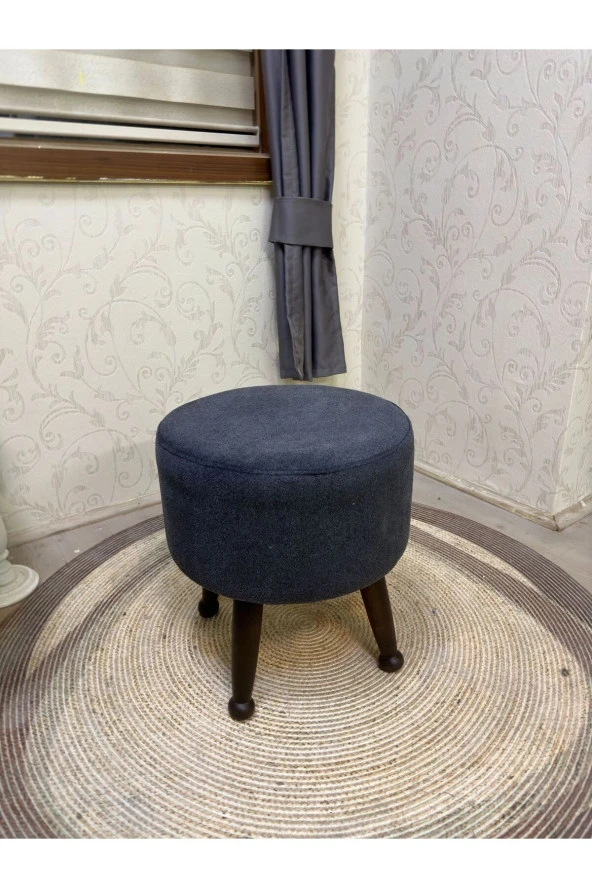 Asedia Miskin Ceviz Sofa Antsait Ahşap Ayak Uzatma Pufu Makyaj Koltuğu Bench Tabure - Resim 2