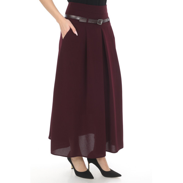 SORALLİNE KADIN ETEK 755 MÜRDÜM - 2