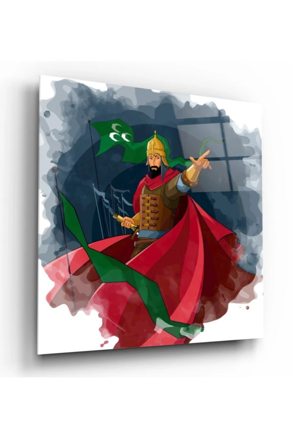 Fatih Sultan Mehmet Cam Tablo - 1
