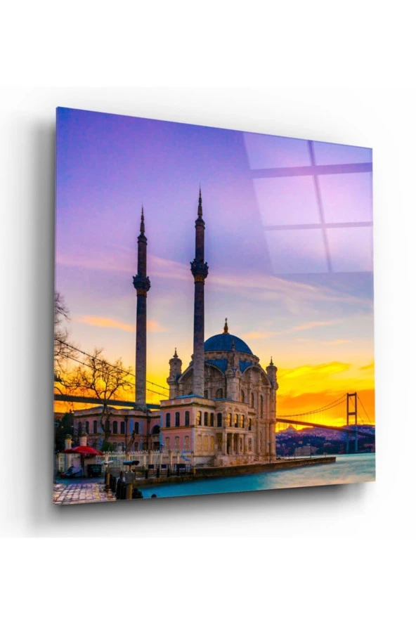 Istanbul Cami Manzarası Cam Tablo