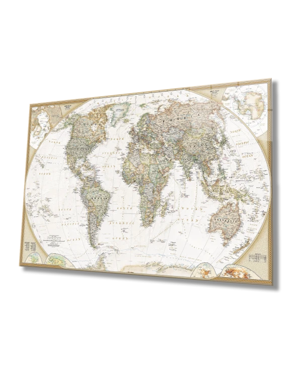 Dünya Haritası 4mm Tablo