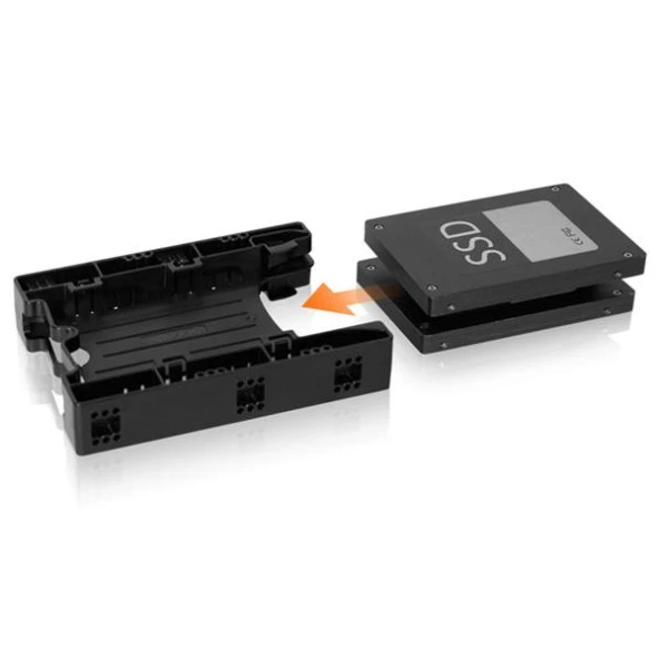 Icy Dock EZ-FIT Lite 2.5 inç x 2 Yuva 3.5 inç Çevirici Disk Kızağı - 2