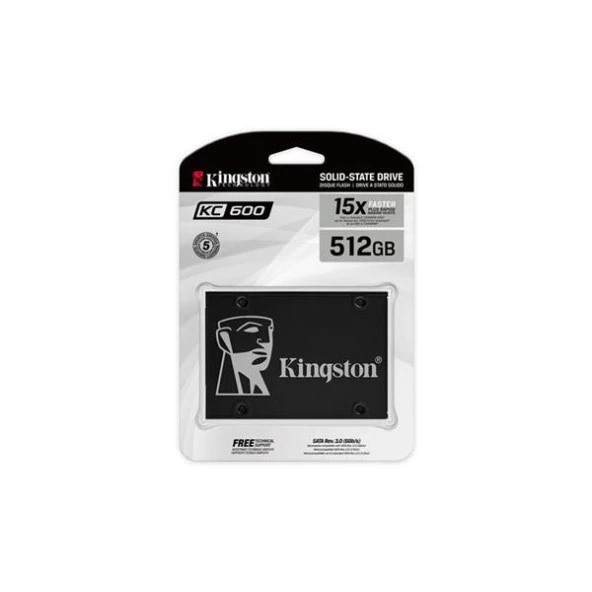 Kingston KC600 512GB 2.5 inç SATA III SSD - 3