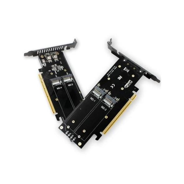 Bigboy PCIe 3.0 x4 PCIe 3.0 X16 4xM.2 22x80 Çevirici Ünite - 3