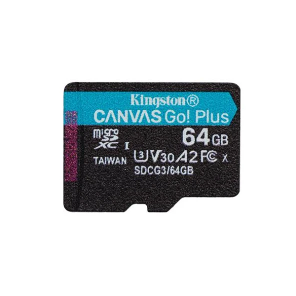 Kingston 64GB Canvas Go SDXC Class 3 (U3) UHS-I microSD Hafıza Kartı