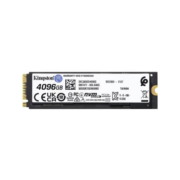 Kingston KC3000 4TB 22x80mm PCIe 4.0 x4 M.2 NVMe SSD - 2