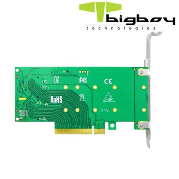 Bigboy PCIe 4.0 x4 PCIe 4.0 x8 2xM.2 1xNVMe+1xSata Çevirici Ünite - 3