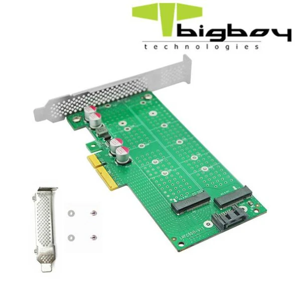 Bigboy PCIe 4.0 x4 PCIe 4.0 x8 2xM.2 1xNVMe+1xSata Çevirici Ünite - 4