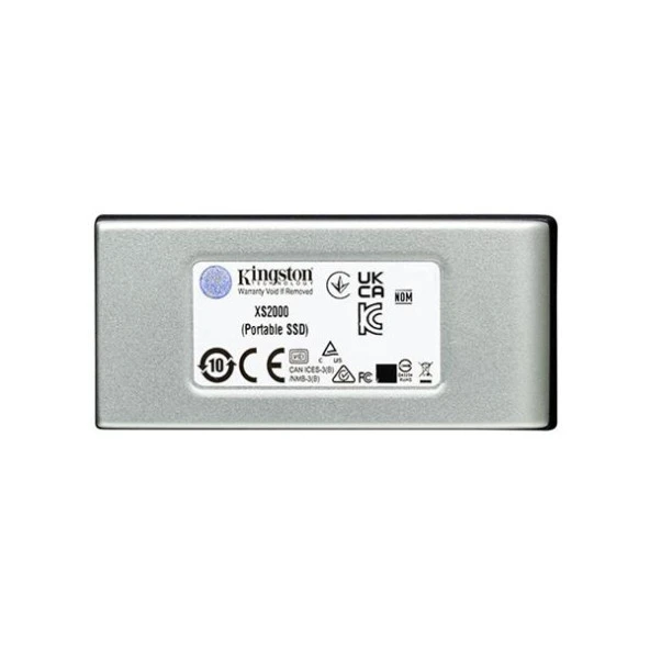 Kingston XS2000USB 3.2 Gen 2.2 Type C 4TB Mini Gri Taşınabilir SSD - 3