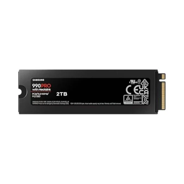Samsung 990 PRO 2TB 22x80mm PCIe Gen 4.0 x4 NVMe M.2 Soğutuculu SSD - 2