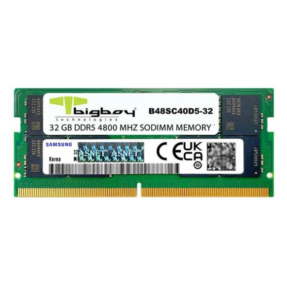 Bigboy 32GB DDR5 4800MHz CL40 Notebook Rami