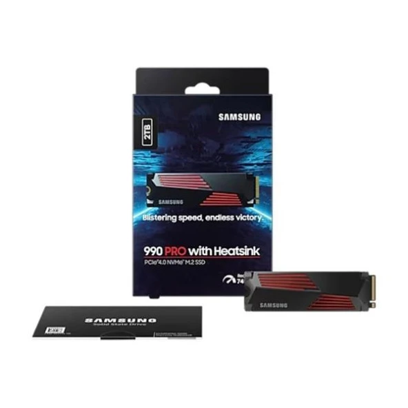 Samsung 990 PRO 2TB 22x80mm PCIe Gen 4.0 x4 NVMe M.2 Soğutuculu SSD - 3