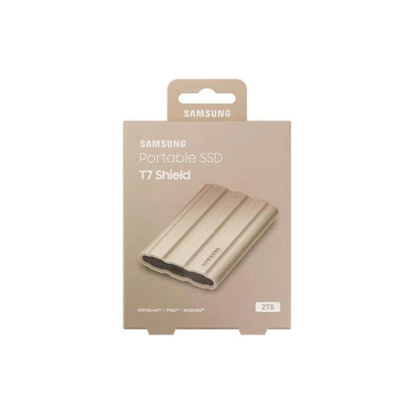 Samsung T7 Shield 2TB Mini USB 3.2 Bej Taşınabilir SSD - 3