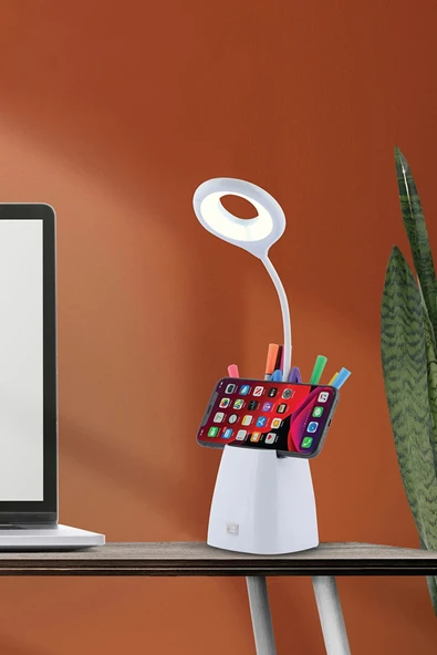 Nisa Luce Luna LED Masa Lambası - Siyah, Beyaz, Pembe