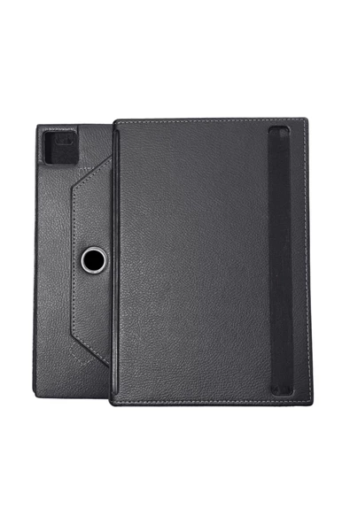 TCL Nxtpaper 11 inç Uyumlu 360 Dönebilen Deri Standlı Universal Tablet Kılıfı - Resim 6