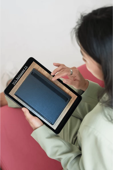 TCL Nxtpaper 11 inç Uyumlu 360 Dönebilen Deri Standlı Universal Tablet Kılıfı - Resim 5