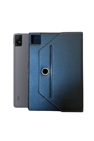 TCL Nxtpaper 11 inç Uyumlu 360 Dönebilen Deri Standlı Universal Tablet Kılıfı - Resim 8