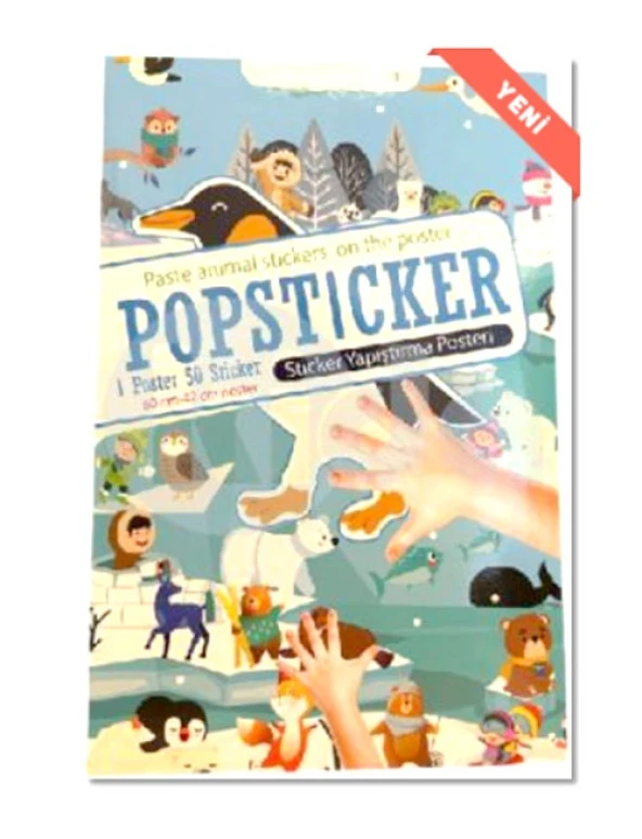 Lama Kutup Hayvanları Popsticker Yapıştırma Posteri 22x30 1 poster 50 sticker