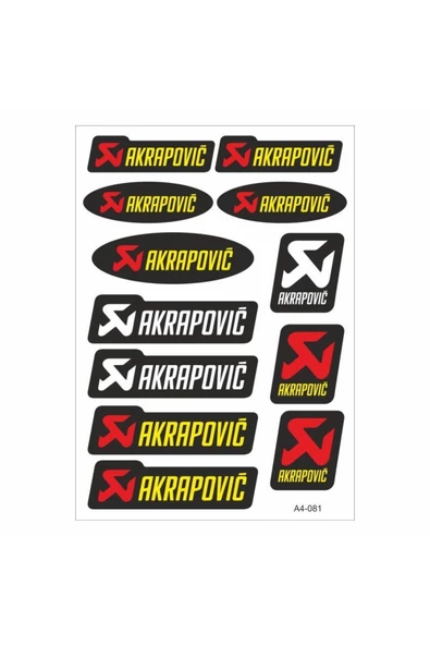 Gogo Akrapovic A4 Çoklu Sticker