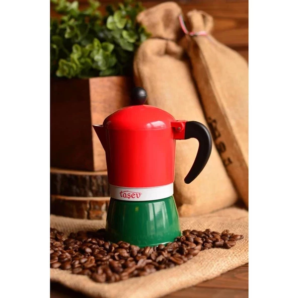 Yılbaşı Yeniyıl Hediyelik Taşev Adamo Moka Pot 3 Fincan - 2