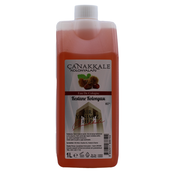 Kestane Kolonyası -1 Litre -(BİDON) Korumalı Kapak - Yeni Model - 2