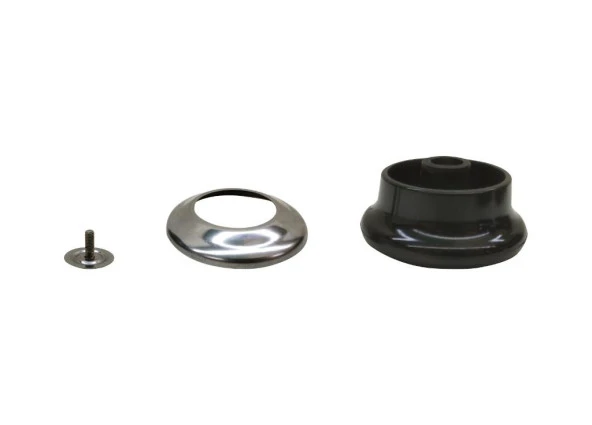 4 Adet Siyah Kromajlı Tencere Kapak Kulpu - 2