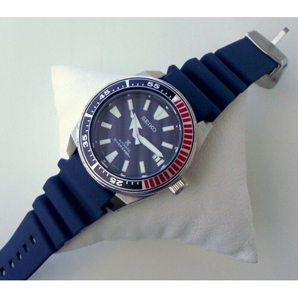 Seiko Prospex Samurai SNM 4R35-01Y0 Mavi Otomatik Erkek Kol Saati Dalgıç 200 m - 3