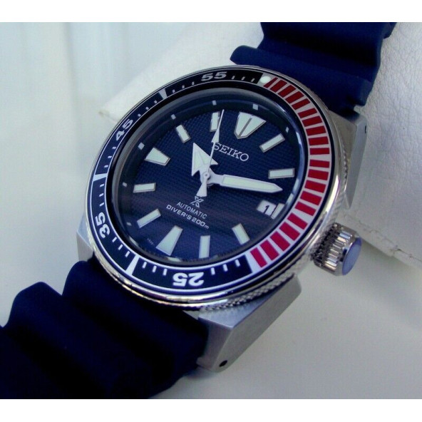 Seiko Prospex Samurai SNM 4R35-01Y0 Mavi Otomatik Erkek Kol Saati Dalgıç 200 m - 6