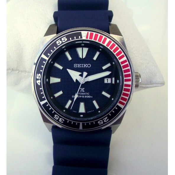 Seiko Prospex Samurai SNM 4R35-01Y0 Mavi Otomatik Erkek Kol Saati Dalgıç 200 m - 8