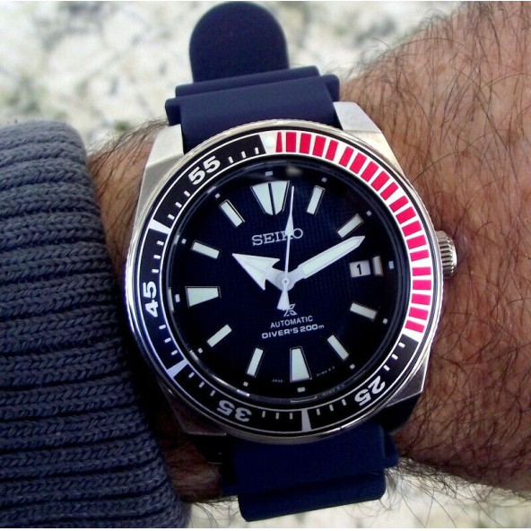 Seiko Prospex Samurai SNM 4R35-01Y0 Mavi Otomatik Erkek Kol Saati Dalgıç 200 m - 9