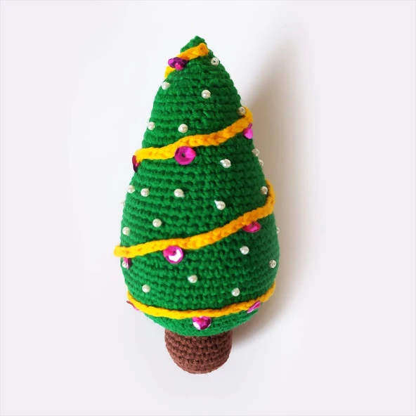 Sevgi Dolu Yılbaşı Süsleri Amigurumi Organik Oyuncak - 2