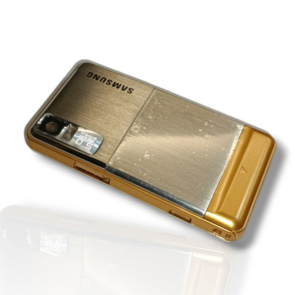 Samsung F480 Kasa Samsung Galaxy F480 Uyumlu Gold Renk Orta Kasa Ön Arka Kapak Tuş Takımı - 2