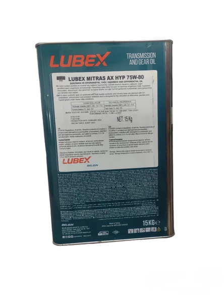 LUBEX MITRAS AX HYP 75W-80 15 KG TNK - 2