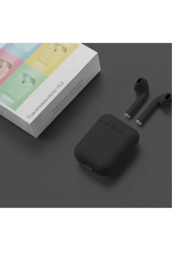 AbaTech XİAOMİ REDMİ 9C UYUMLU İNPODS SİYAH KABLOSUZ BLUETOOTH KULAKLIK