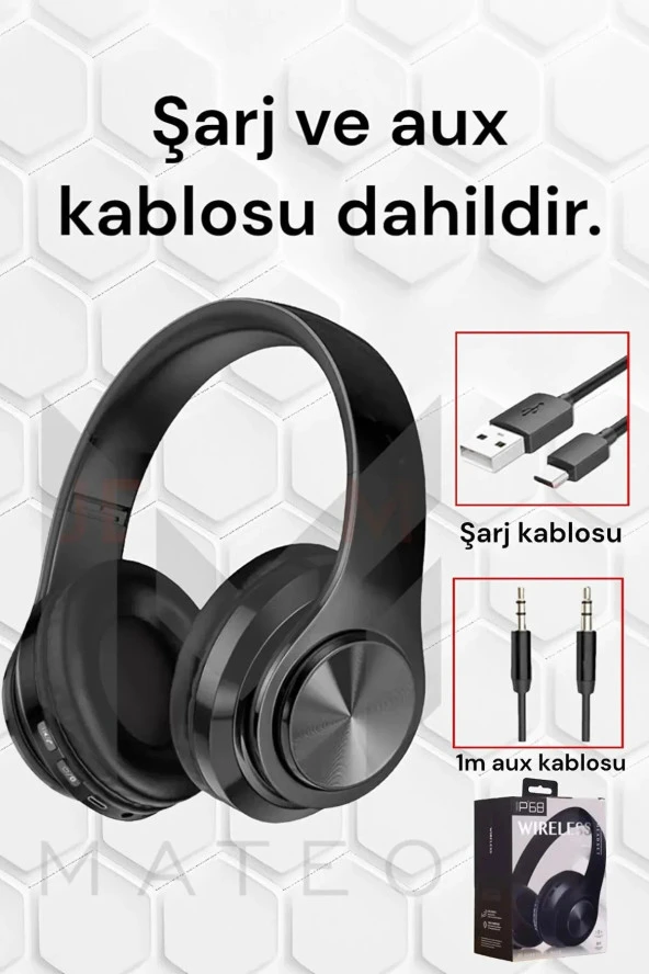 APPLE 14 PRO - 14 PRO MAX UYUMLU P68 KABLOSUZ MİKROFONLU BLUETOOTH KULAKLIK STEREO