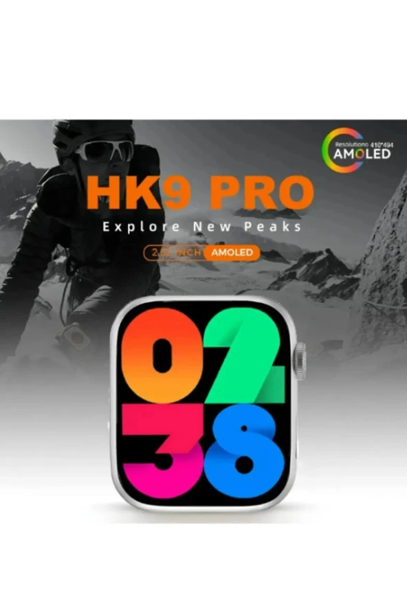 AbaTech İPHONE 12 - İPHONE 12 PRO UYUMLU SMART WATCH HK9 PRO AMOLED EKRAN AKILLI SAAT - 2