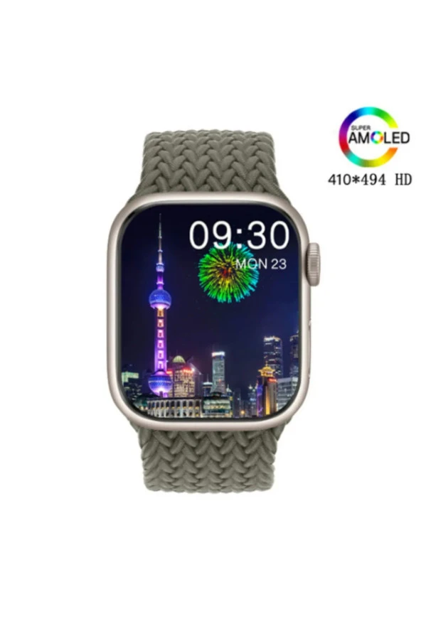 AbaTech İPHONE 12 - İPHONE 12 PRO UYUMLU SMART WATCH HK9 PRO AMOLED EKRAN AKILLI SAAT - 5