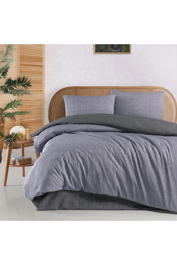 Home Perry Çift Kişilik Nevresim Takımı 4 Parça-Mor ürün görseli