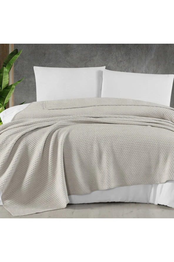 Home Royal Çift Kişilik Battaniye 200X220 -Bej ürün görseli