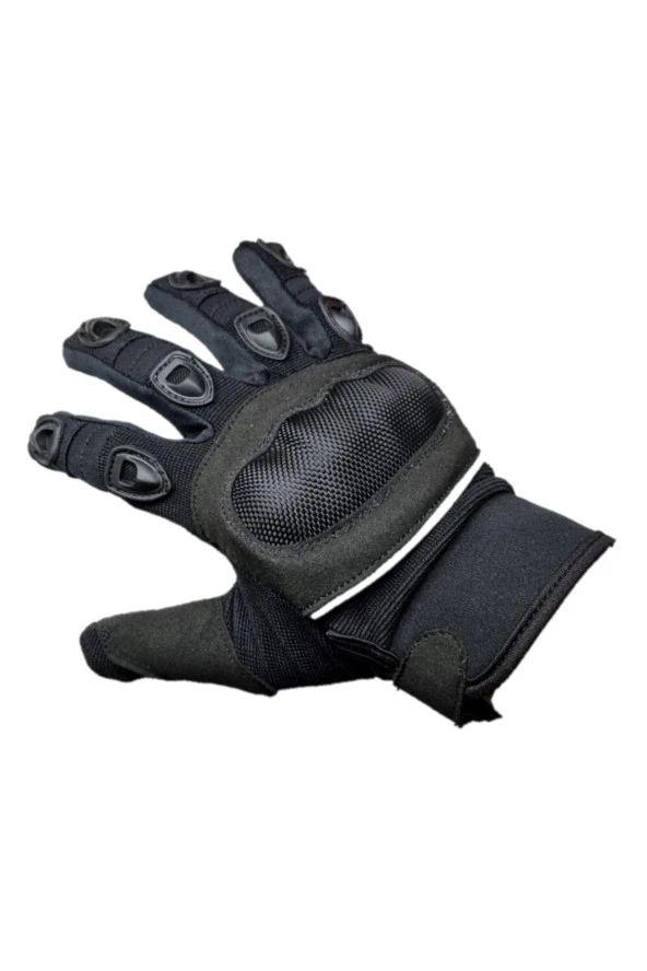 Cycloone Motorsiklet Eldiveni Full Koruma ( Siyah ) - 2